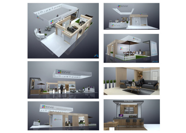 CES Booth Rendering Design